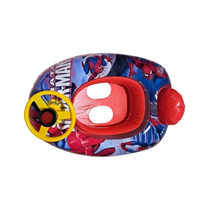 Flotador Inflable Barca Con Timón Para Niños Diseño Comics