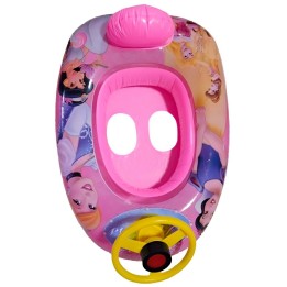 Flotador Inflable Barca Con Timón Para Niños Diseño Comics