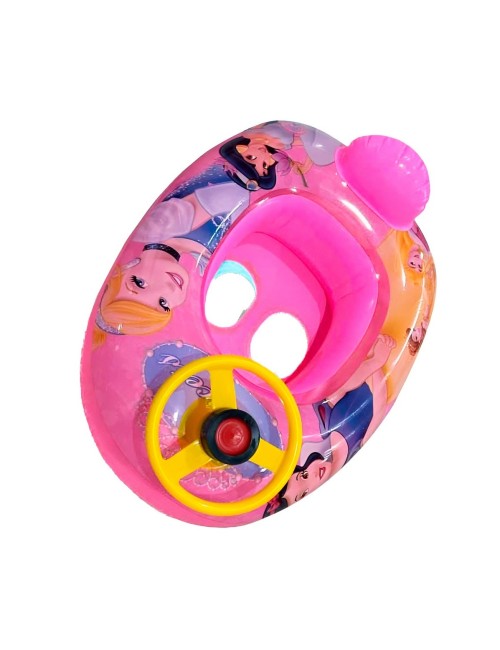 Flotador Inflable Barca Con Timón Para Niños Diseño Comics