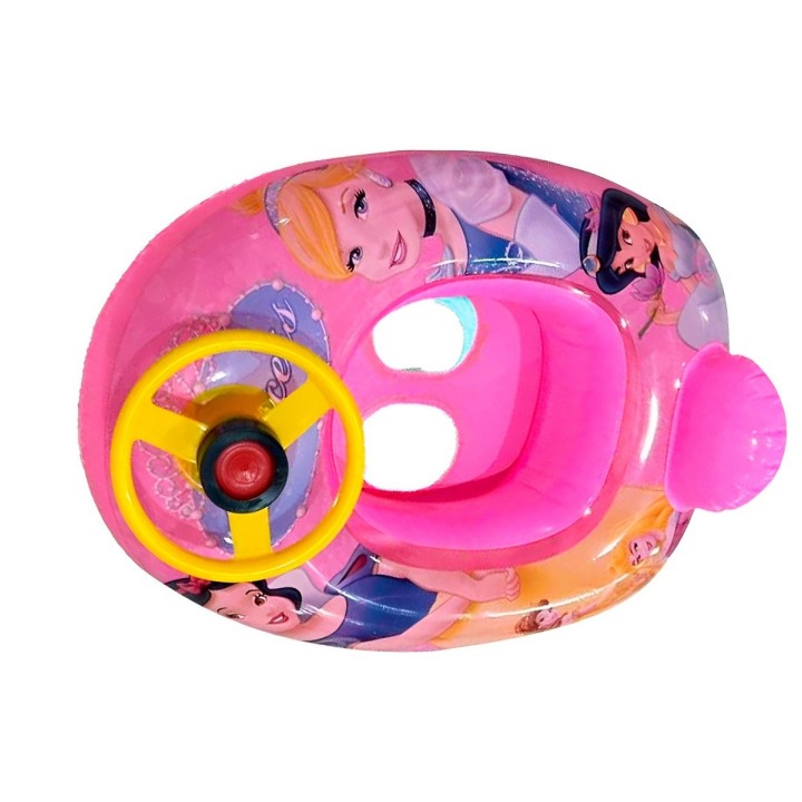 Flotador Inflable Barca Con Timón Para Niños Diseño Comics