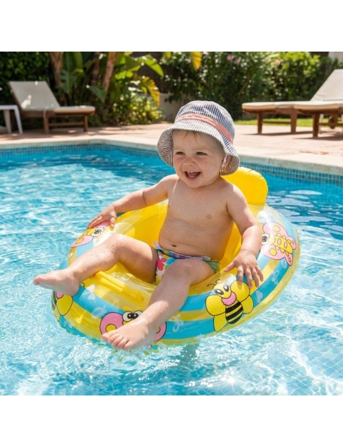 Flotador Inflable Barca Asiento Bebé Abeja Mariposa Abejita