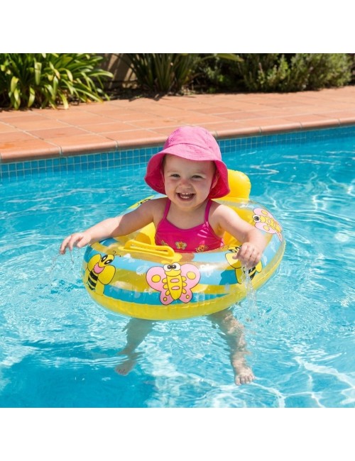 Flotador Inflable Barca Asiento Bebé Abeja Mariposa Abejita