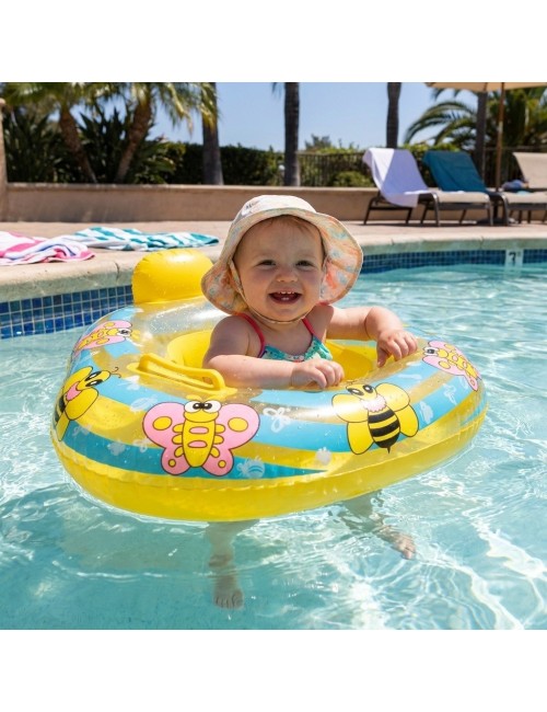 Flotador Inflable Barca Asiento Bebé Abeja Mariposa Abejita