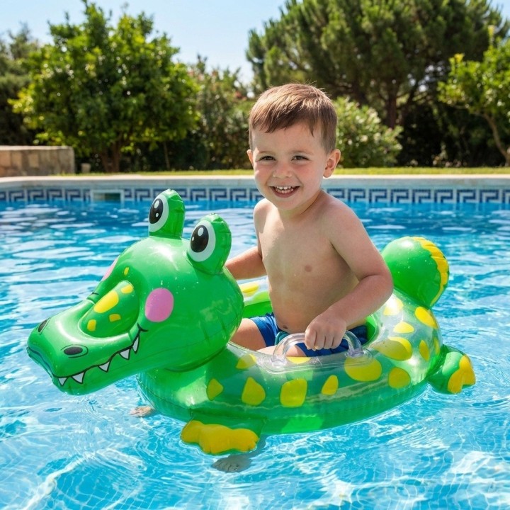 Flotador Inflable Infantil Con Asiento Y Mangos Diseños Top