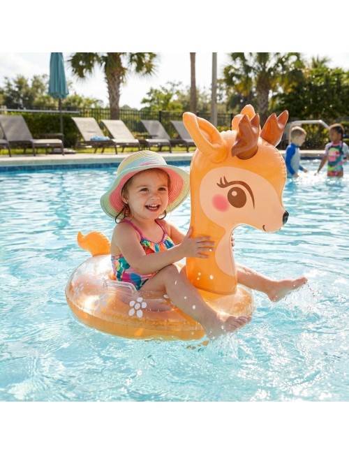 Flotador Inflable Infantil Con Asiento Y Mangos Diseños Top