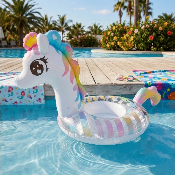 Flotador Inflable Infantil Con Asiento Y Mangos Diseños Top