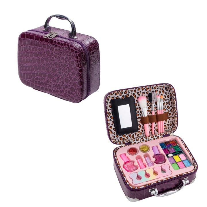 Set Maquillaje Infantil Maletín Profesional Niñas Lavable