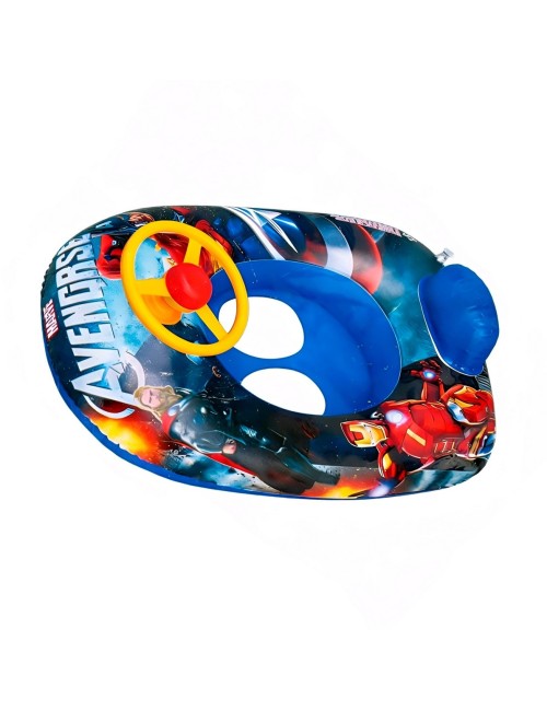 Flotador Inflable Barca Con Timón Para Niños Diseños Figuras