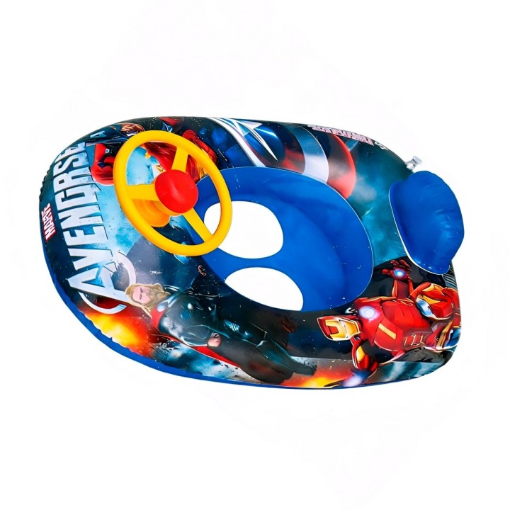 Flotador Inflable Barca Con Timón Para Niños Diseños Figuras