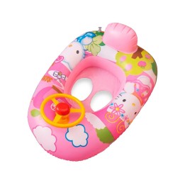 Flotador Inflable Barca Con Timón Para Niños Diseños Figuras