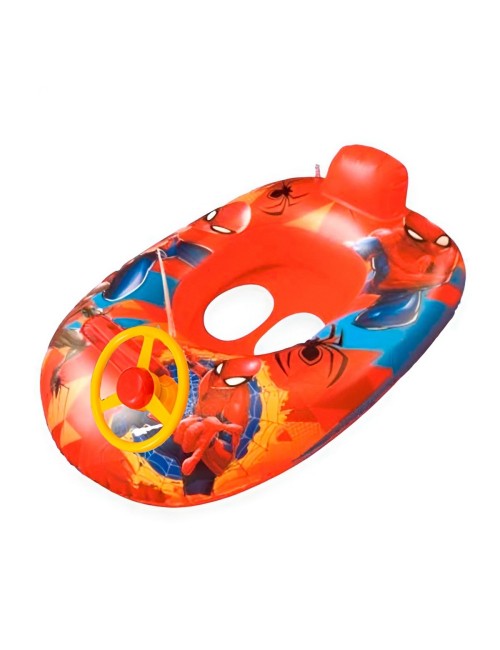 Flotador Inflable Barca Con Timón Para Niños Diseños Figuras