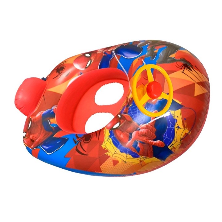 Flotador Inflable Barca Con Timón Para Niños Diseños Figuras