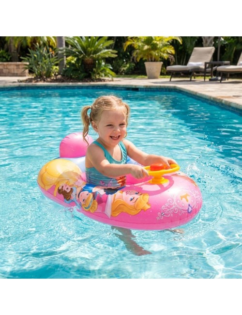 Flotador Inflable Barca Con Timón Para Niños Diseños Figuras