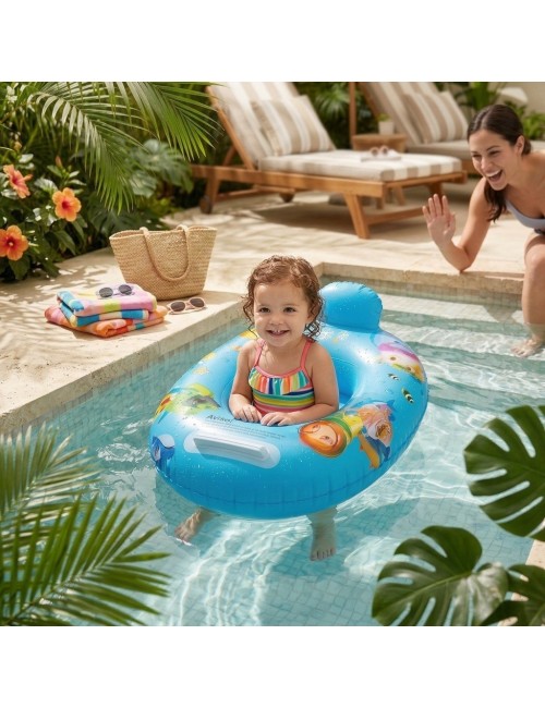 Flotador Inflable Para Bebé Con Asiento Y Respaldo Seguro