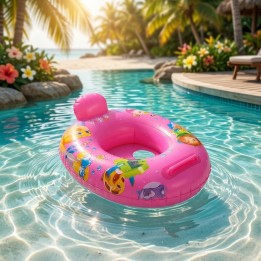 Flotador Inflable Para Bebé Con Asiento Y Respaldo Seguro