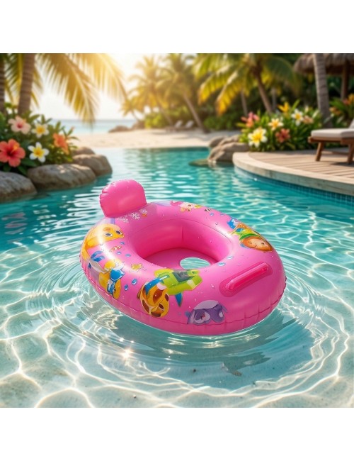 Flotador Inflable Para Bebé Con Asiento Y Respaldo Seguro
