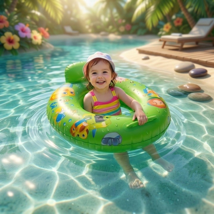 Flotador Inflable Para Bebé Con Asiento Y Respaldo Seguro