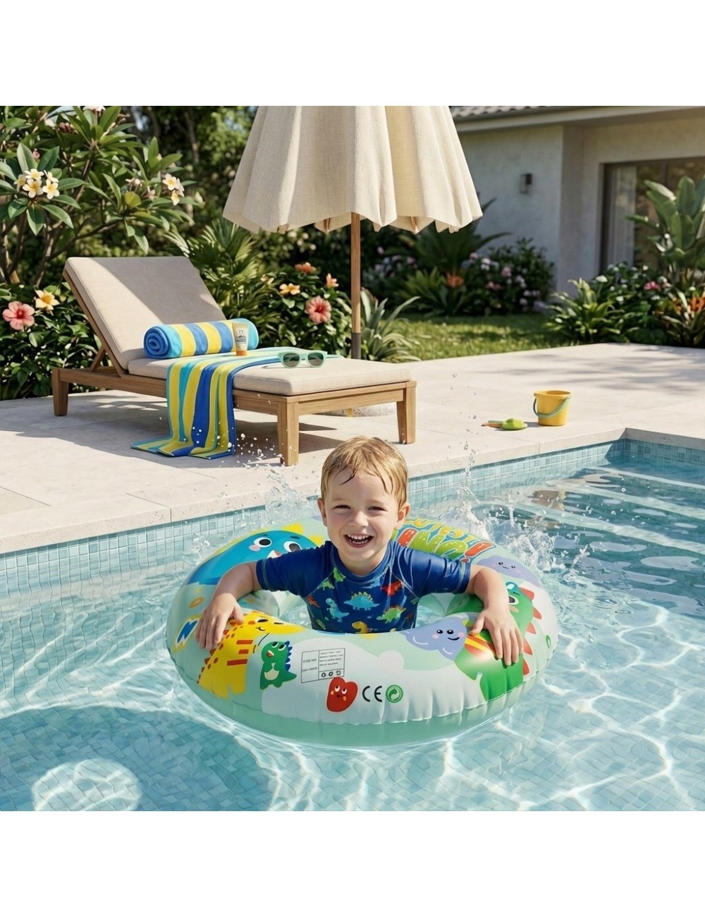 Flotador Inflable Infantil Dona Alberca Diseños Divertidos