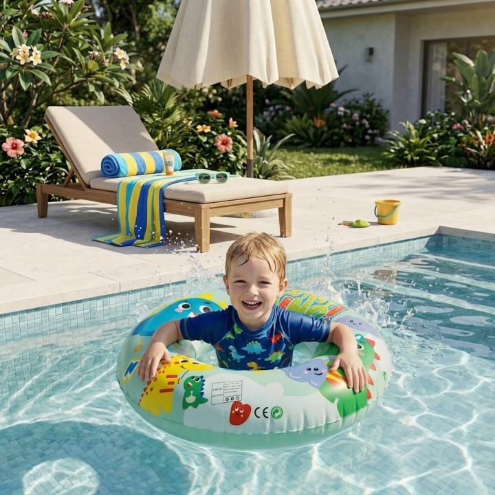 Flotador Inflable Infantil Dona Alberca Diseños Divertidos