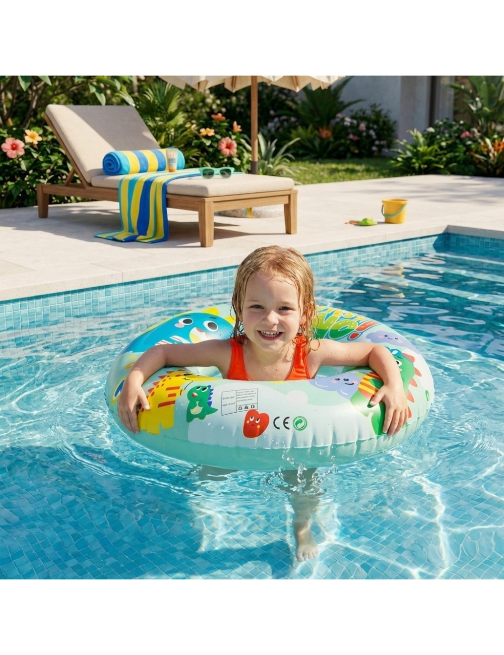 Flotador Inflable Infantil Dona Alberca Diseños Divertidos