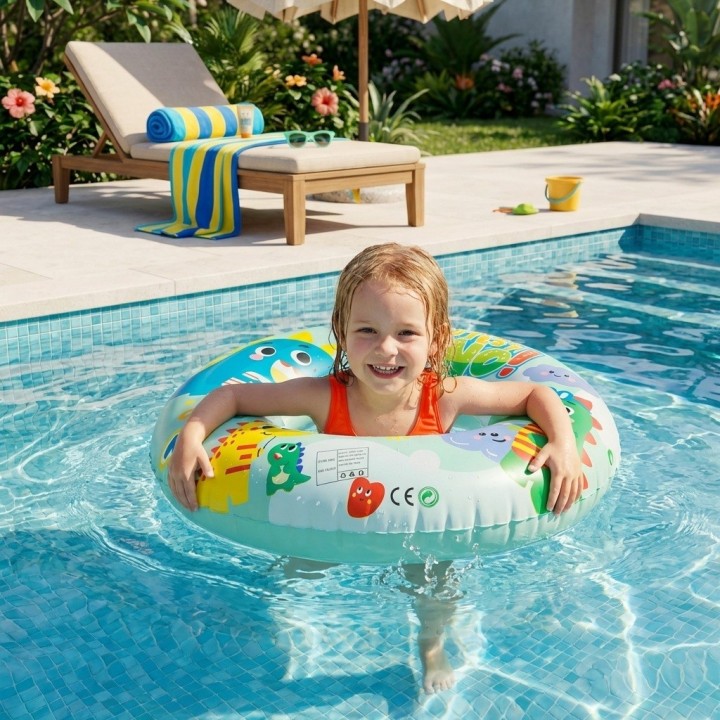 Flotador Inflable Infantil Dona Alberca Diseños Divertidos