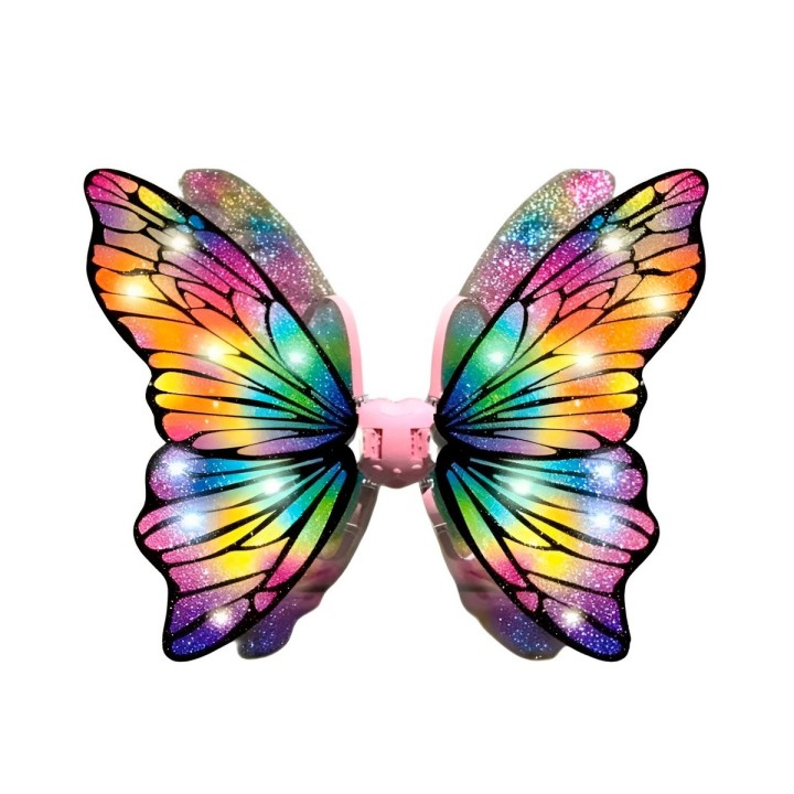 Alas De Mariposa Eléctricas Con Luz Música Y Movimiento Niña