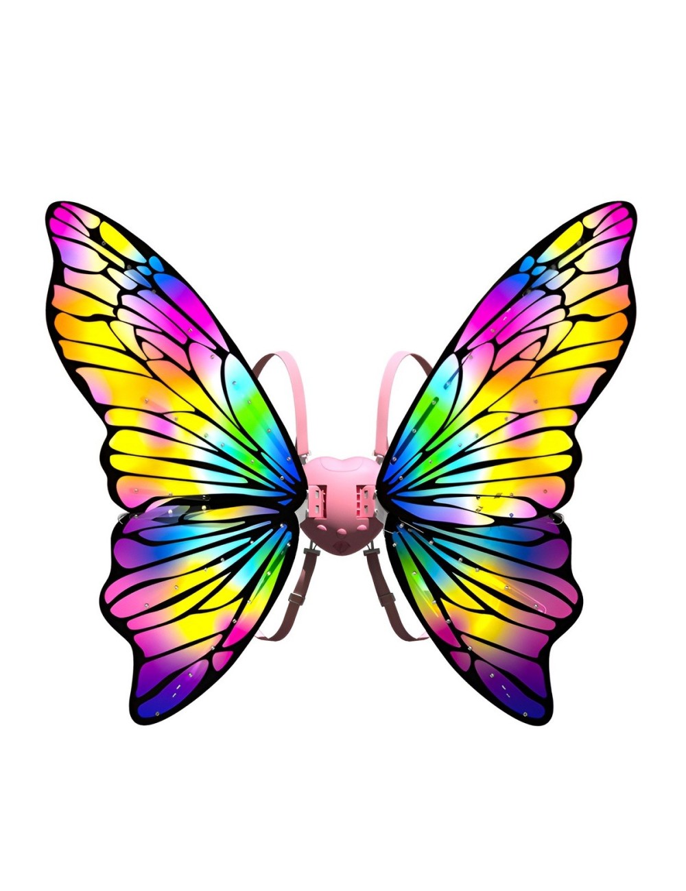Alas De Mariposa Eléctricas Con Luz Música Y Movimiento Niña