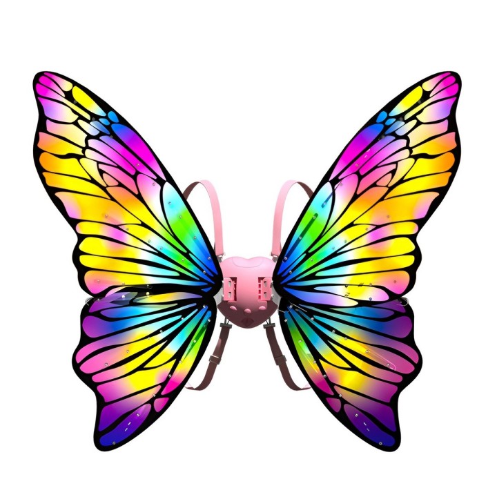 Alas De Mariposa Eléctricas Con Luz Música Y Movimiento Niña