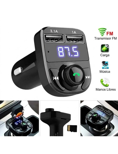 Transmisor Fm Bluetooth 5.0 Carga Rápida 3.1a Manos Libres
