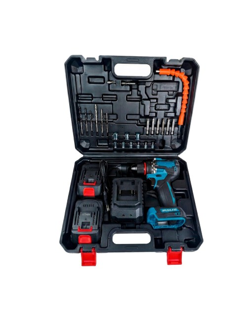 Taladro Atornillador Inalambrico Brushless Kit Profesional