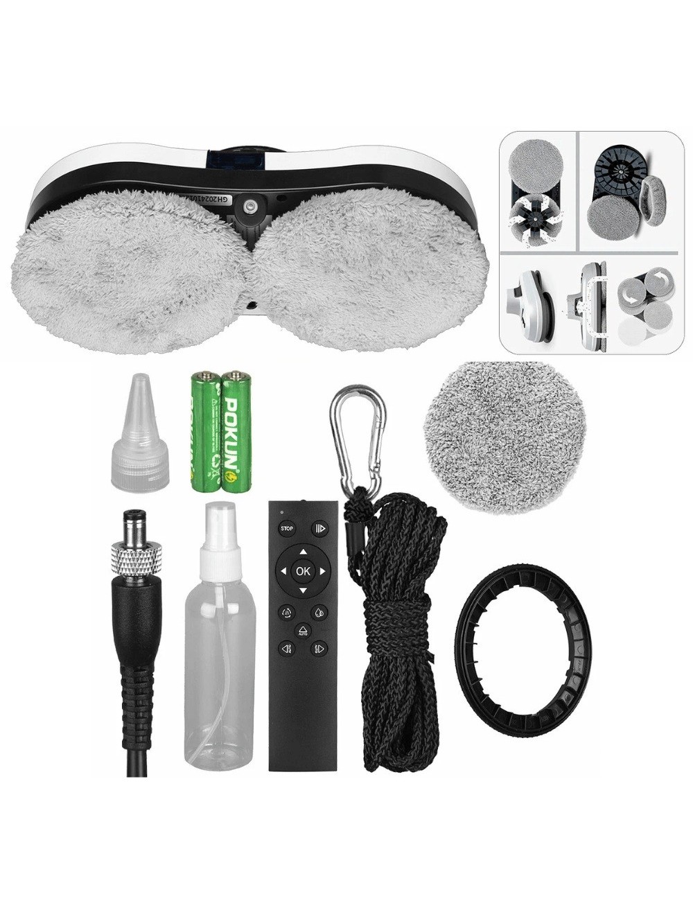 Robot Limpiavidrios Eléctrico Automático Con Control Remoto