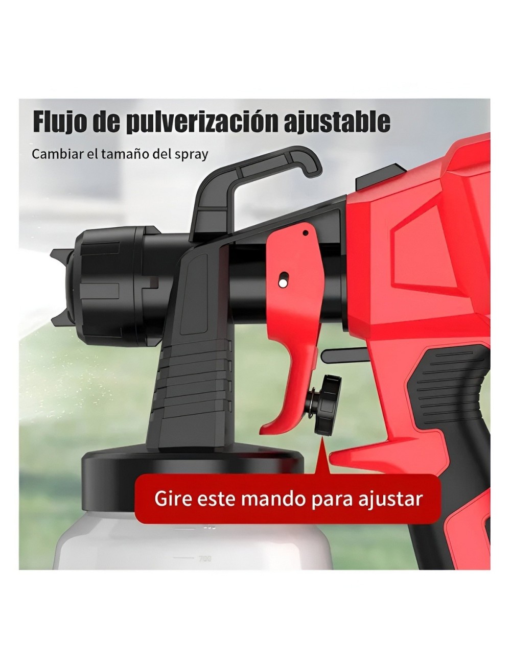Pistola De Pintura Inalambrica Profesional 21v Pulverizador