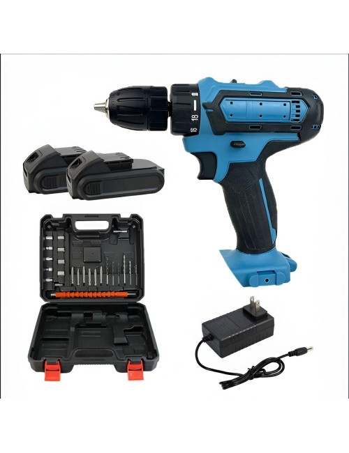 Taladro Inalambrico Atornillador Recargable Kit 2 Baterias