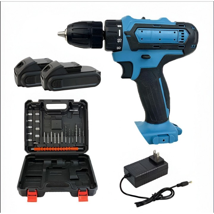Taladro Inalambrico Atornillador Recargable Kit 2 Baterias
