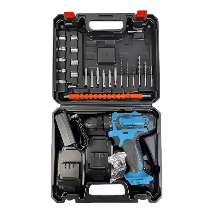 Taladro Inalambrico Atornillador Recargable Kit 2 Baterias