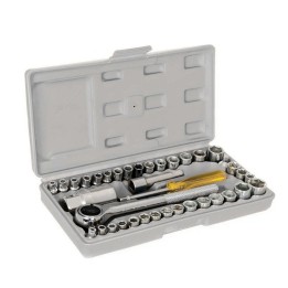 Set Kit Herramientas Copas Rachet 40 Piezas Estuche Maletin