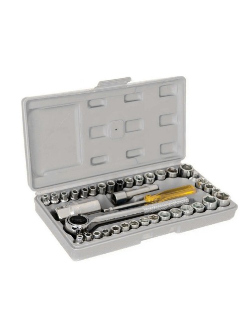 Set Kit Herramientas Copas Rachet 40 Piezas Estuche Maletin
