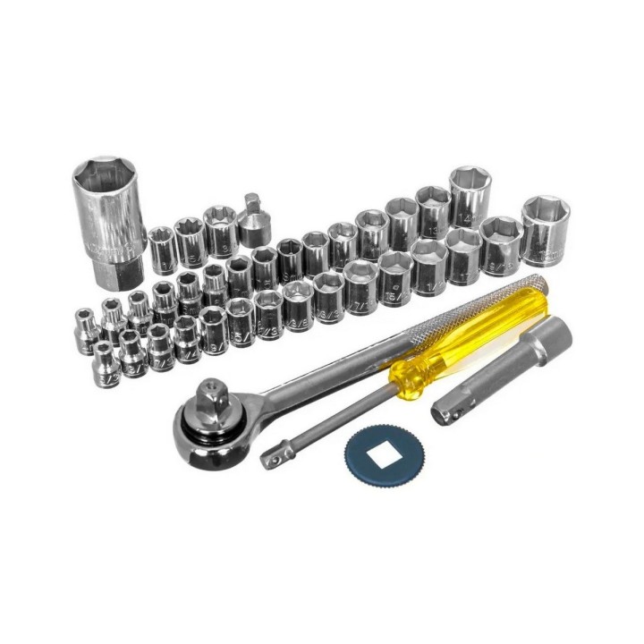 Set Kit Herramientas Copas Rachet 40 Piezas Estuche Maletin
