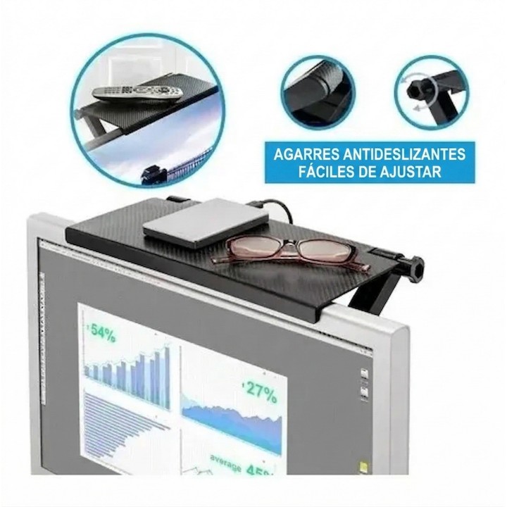 Repisa Soporte Estante Para Monitor Tv Decodificador Router