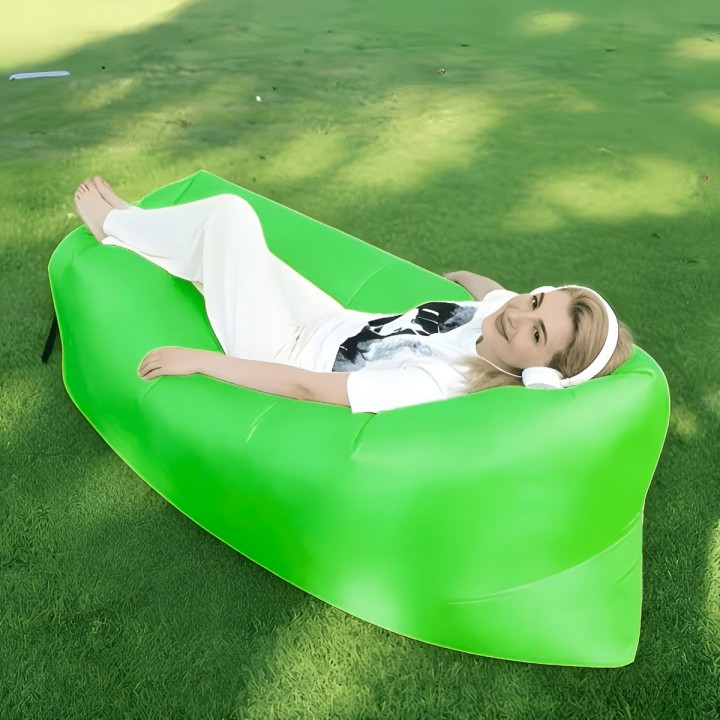 Sofa Inflable Lazy Bag Tumbona Portatil Camping Playa Jardin