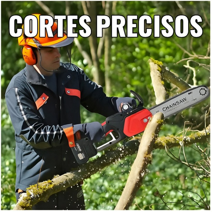 Motosierra Inalámbrica 12 Pulgadas 48v Con 2 Batería+estuche