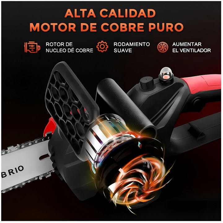 Motosierra Inalámbrica 12 Pulgadas 48v Con 2 Batería+estuche