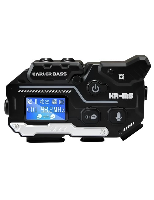Intercomunicador Casco Moto Bluetooth Pantalla Led Kr-m8
