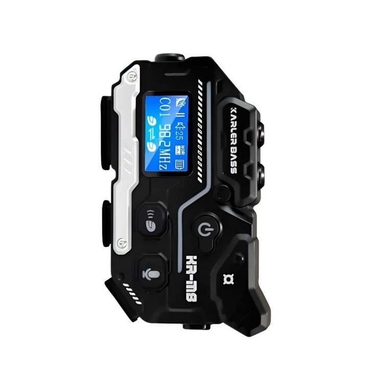 Intercomunicador Casco Moto Bluetooth Pantalla Led Kr-m8