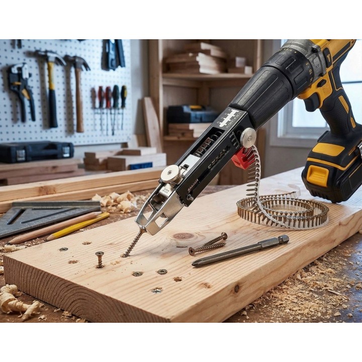 Adaptador Pistola Automatica Tornillos Drywall Para Taladro