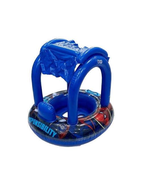 Flotador Inflable Para Bebé Con Techo Parasol Tematico