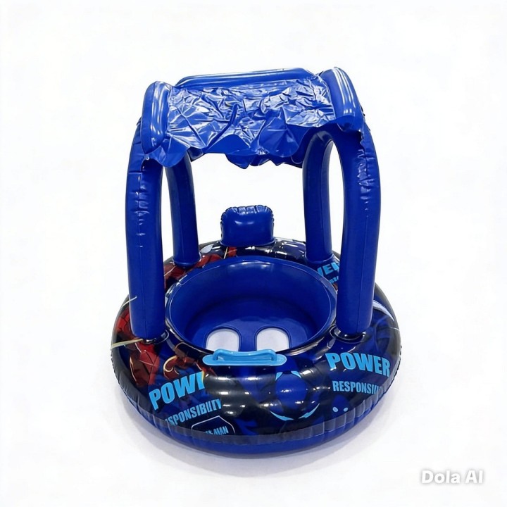 Flotador Inflable Para Bebé Con Techo Parasol Tematico