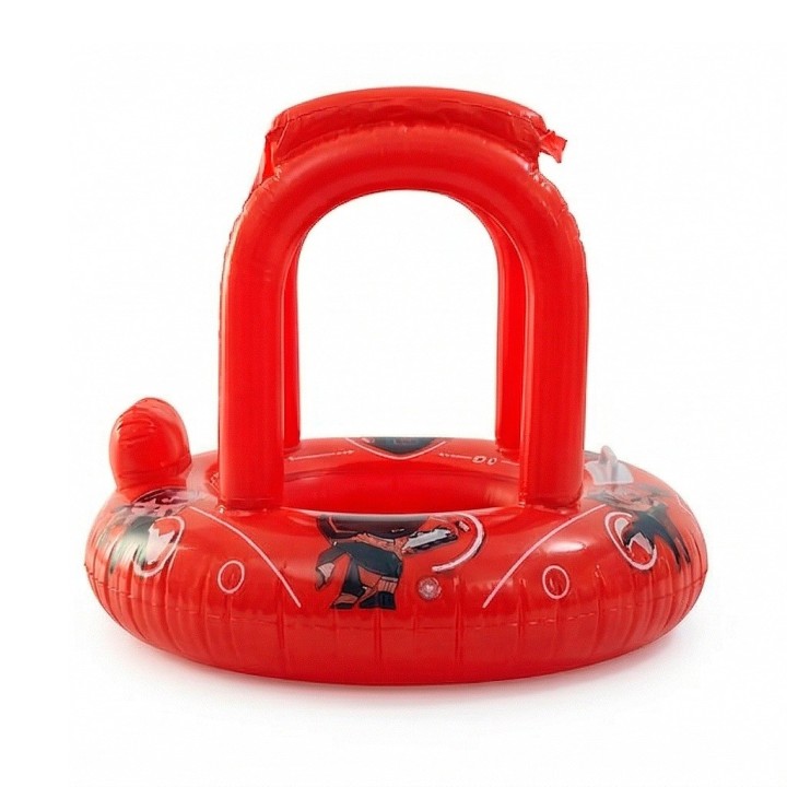 Flotador Inflable Para Bebé Con Techo Parasol Tematico
