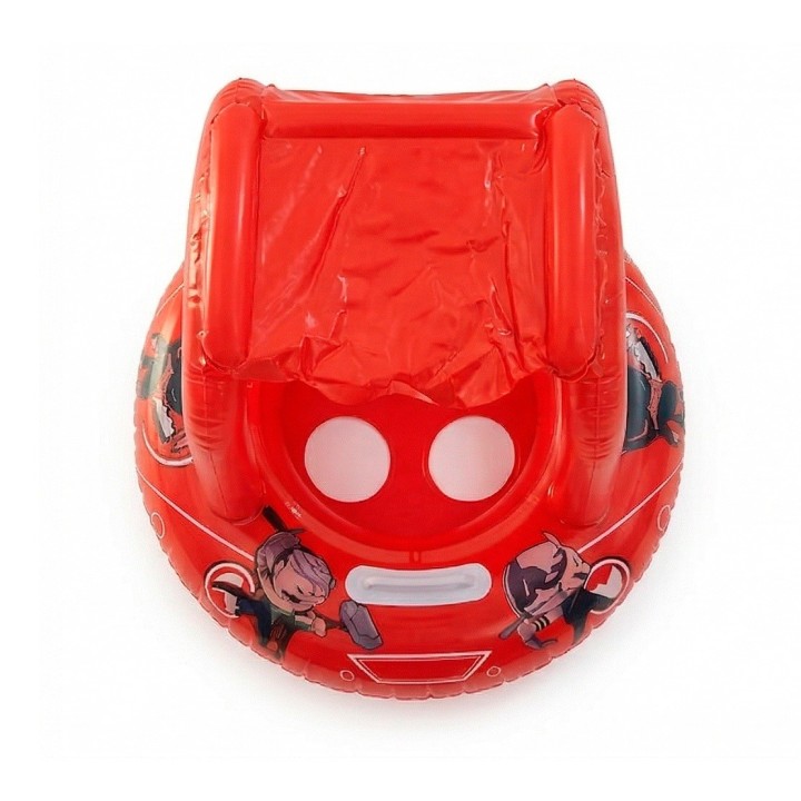 Flotador Inflable Para Bebé Con Techo Parasol Tematico