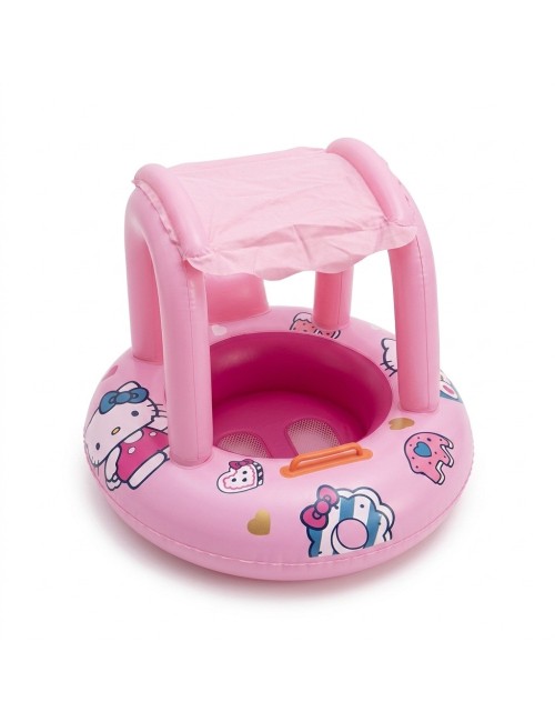 Flotador Inflable Para Bebé Con Techo Parasol Tematico